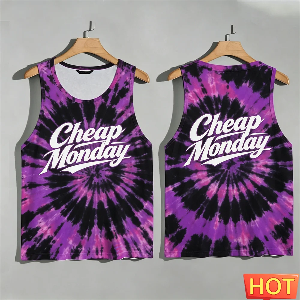 3D tie-dye tanks top for women Summer Women's dance fitness vests Women's home sports tank top men's t-shirts woman y2k clothes