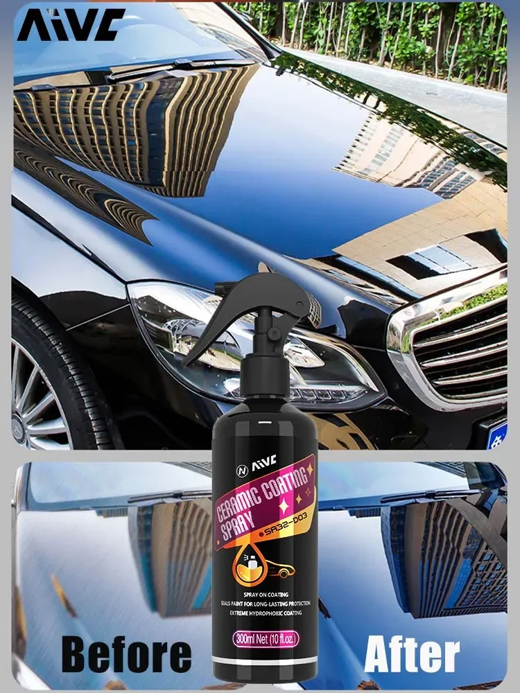 Car Nano Ceramic Wax Coating Spray Aivc Crystal Polishing Liquid High Protection Hydrophobic Coat Scratch Repair Car Detailing