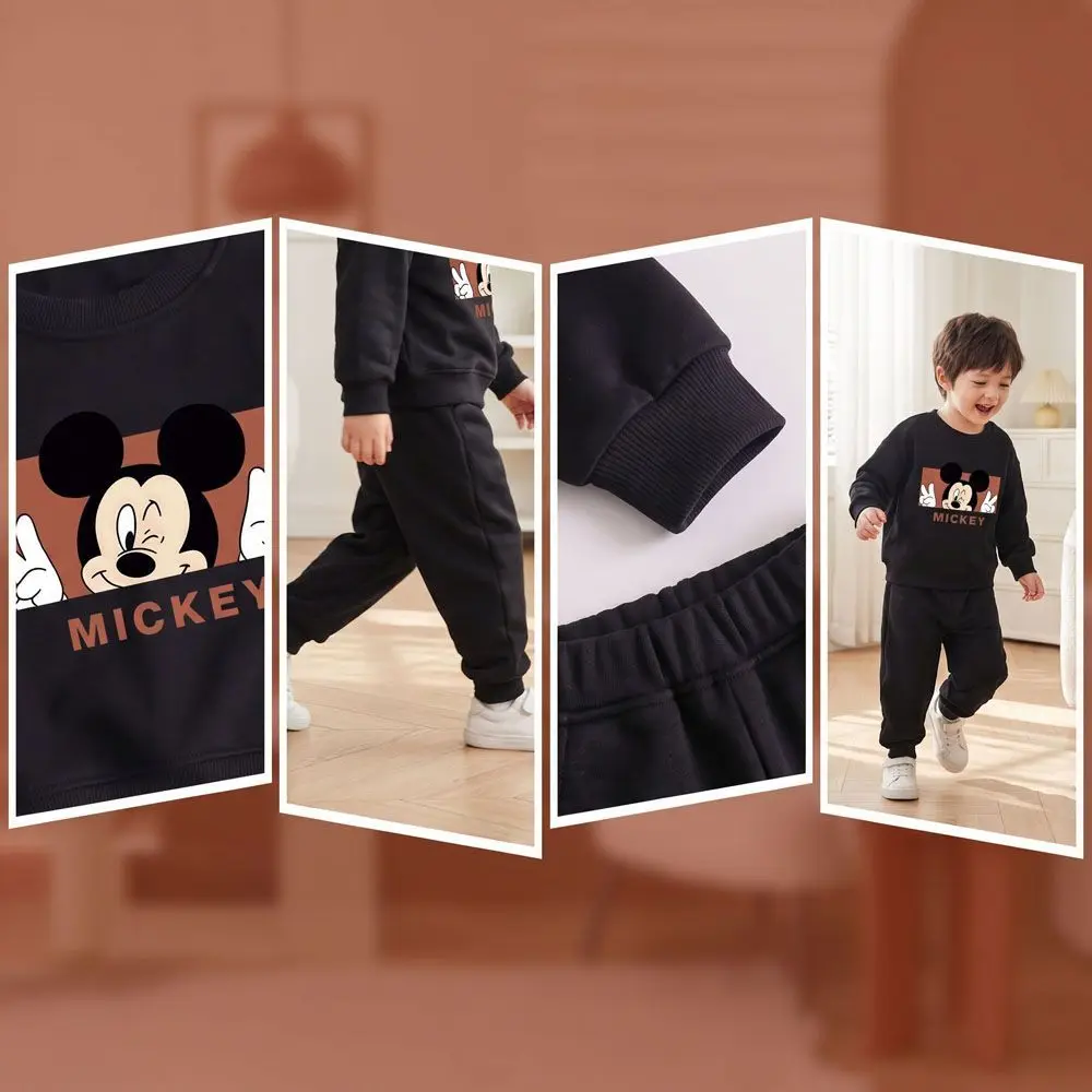 Frühling Herbst Jungen Freizeit-Sweatshirt-Sets Kinder O-Ausschnitt Oberteile und Sporthosen 2-teilige Sets Bequeme Outdoor-Kleidung für Kinder – Detail 6