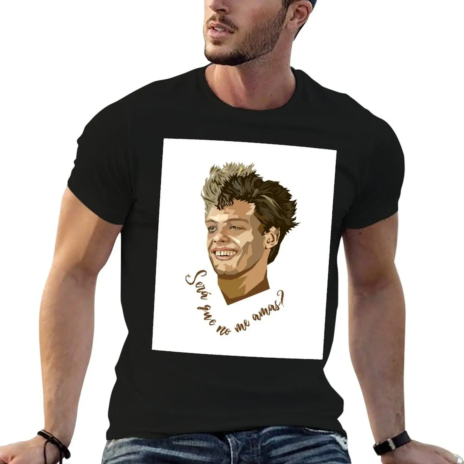 Camiseta de Luis Miguel, camiseta de algodón para hombre, camisetas de marca de lujo de alta calidad para hombre, camiseta informal para hombre