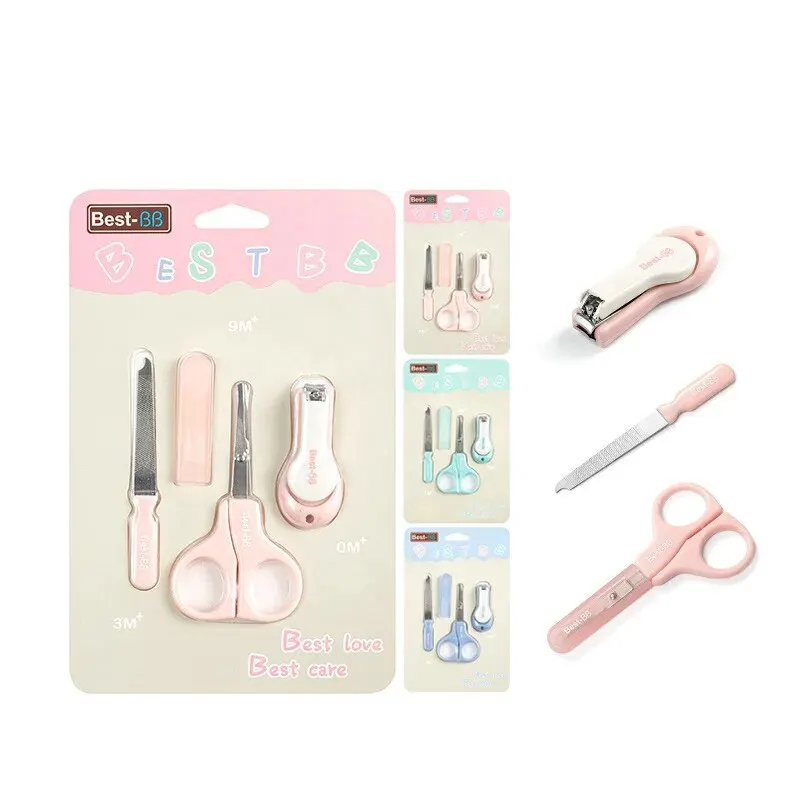 Babies\' Nail Clippers Newborn Baby Care Nail Clippers Tools Suit Infant Pliers Children Anti-cut Meat Nail Scissor Set Suit