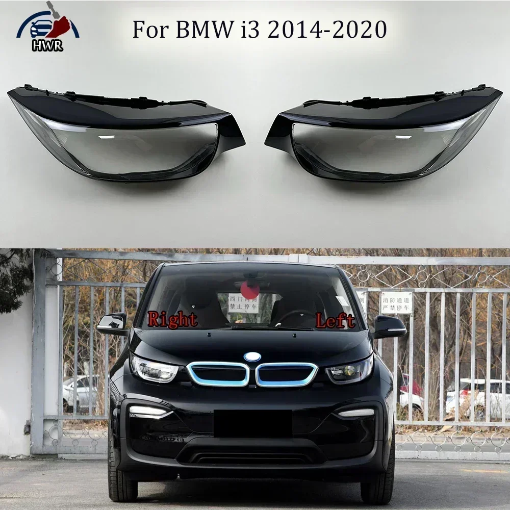 

For BMW i3 2014-2020 Car Front Headlight Lens Cover Clear Car Light Glass Shell Plexiglass Replace Original Auto Gadgets