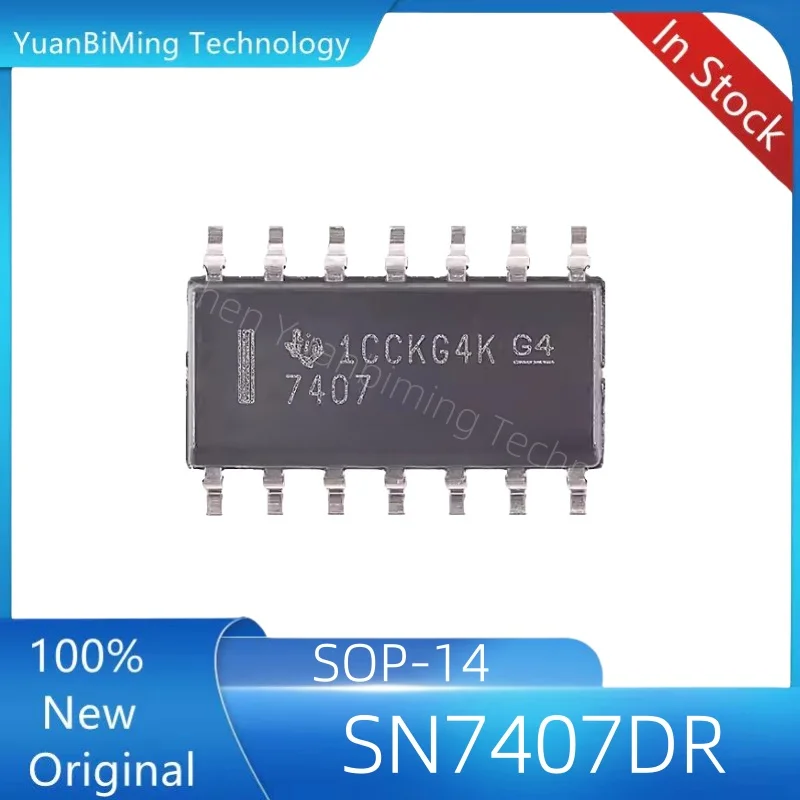 5PCS/LOT 100% New Original in stock SN7407DR SN7407 package SOP-14 buffer transceiver logic chip