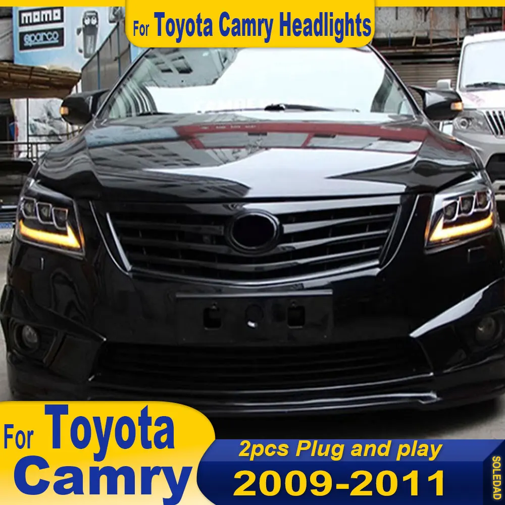 

Car headlights For Toyota Camry Headlight 2009-2014 Upgrade Modified to New DRL Dynamic Turn Signal LED Headlight Accessories