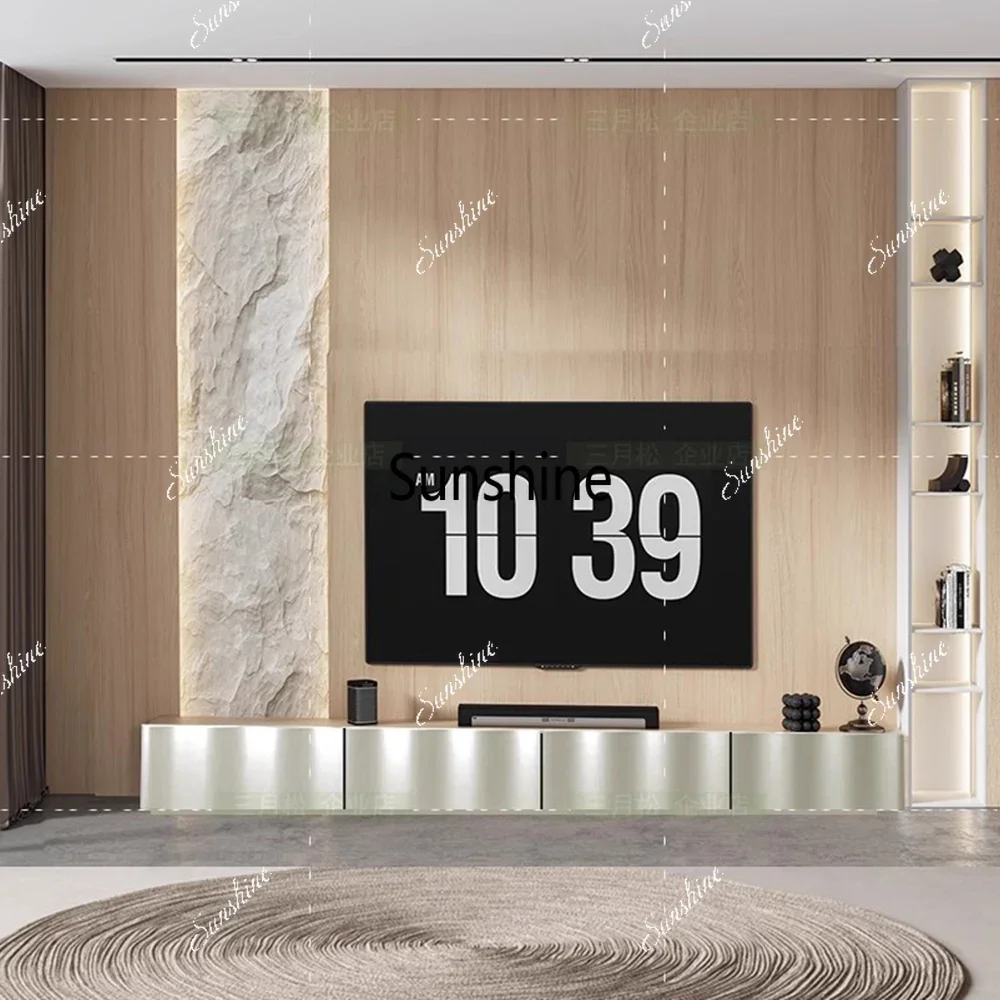 

Black Vertical Tv Stand Table Floor Mount Modern Tv Stand Cabinet Bedroom Media Console Meuble Television Salon Home Accessories