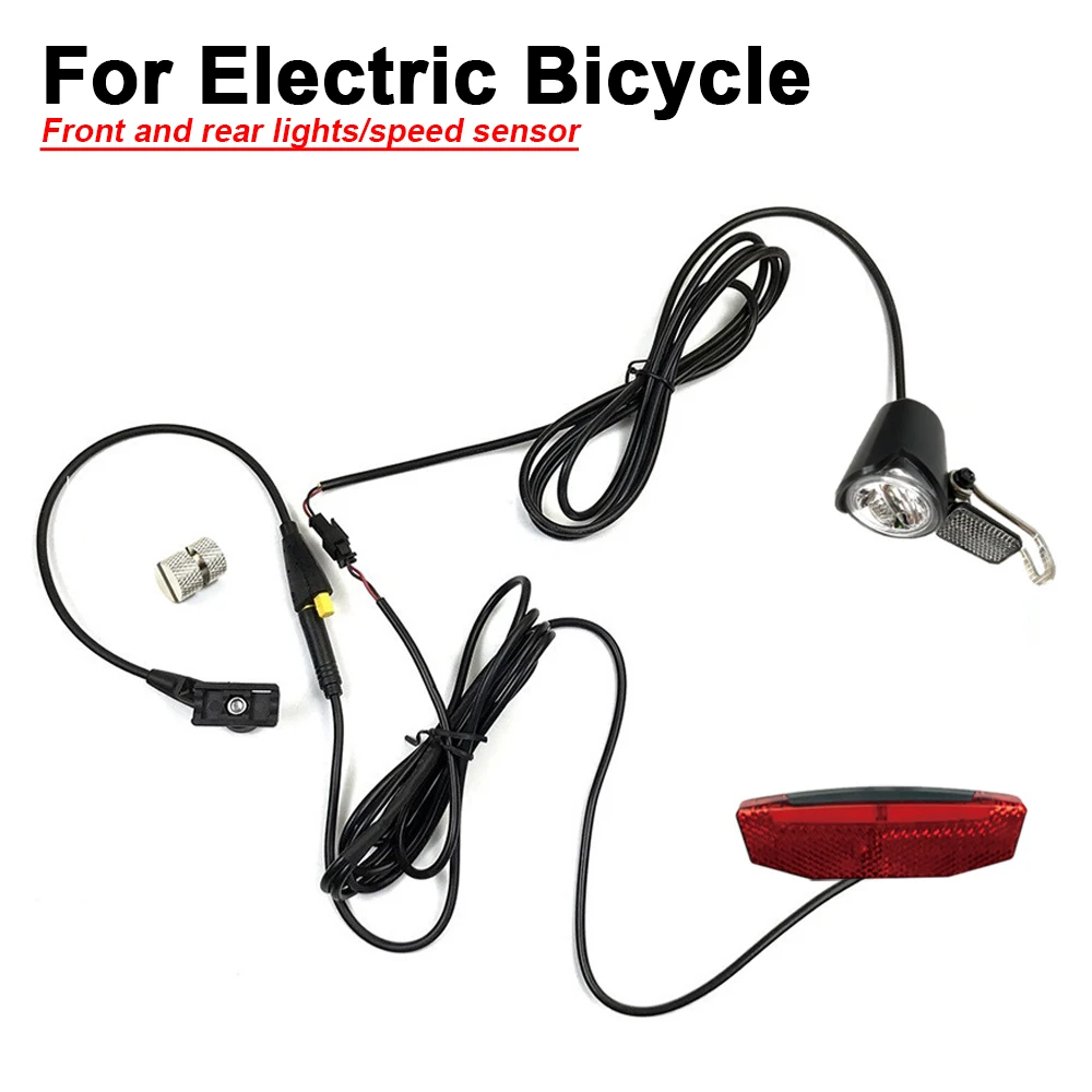 

For Tongsheng Tsdz2 Mid Drive Motor Bicycle Lamp 6-60V Electric Bike Lights Headlight Taillight Speed Transmitter 180cm Cable