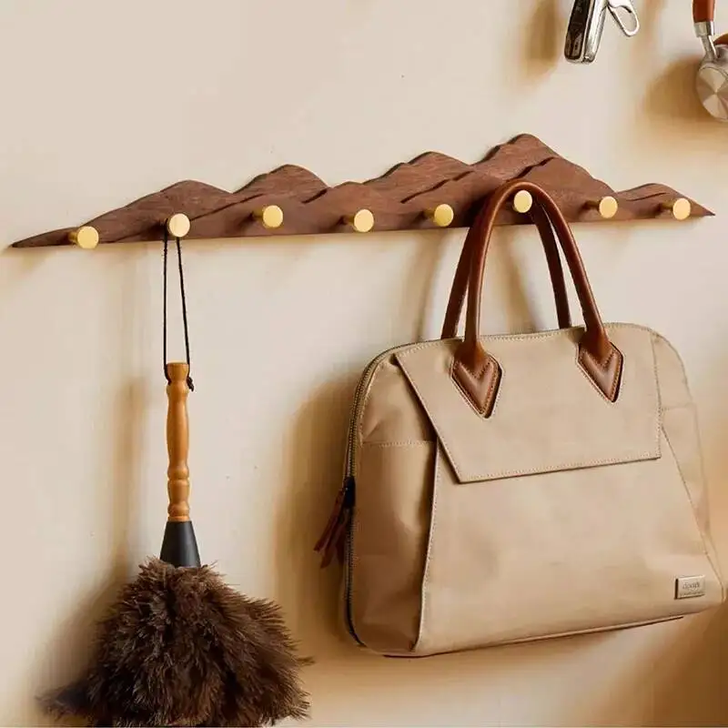 Platzsparende Kleiderständer aus Holz, minimalistische Kleiderständer für den Innenbereich, zum Aufhängen im Flur, Perchero, Möbel für den Eingangsbereich