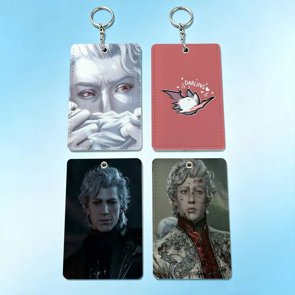 

Astarion B-Baldurs G-Gate 3 Card Holder Keychain Badge Holder Card Pass Hang Rope Lariat Lanyard for Key Rings Accessories Gift