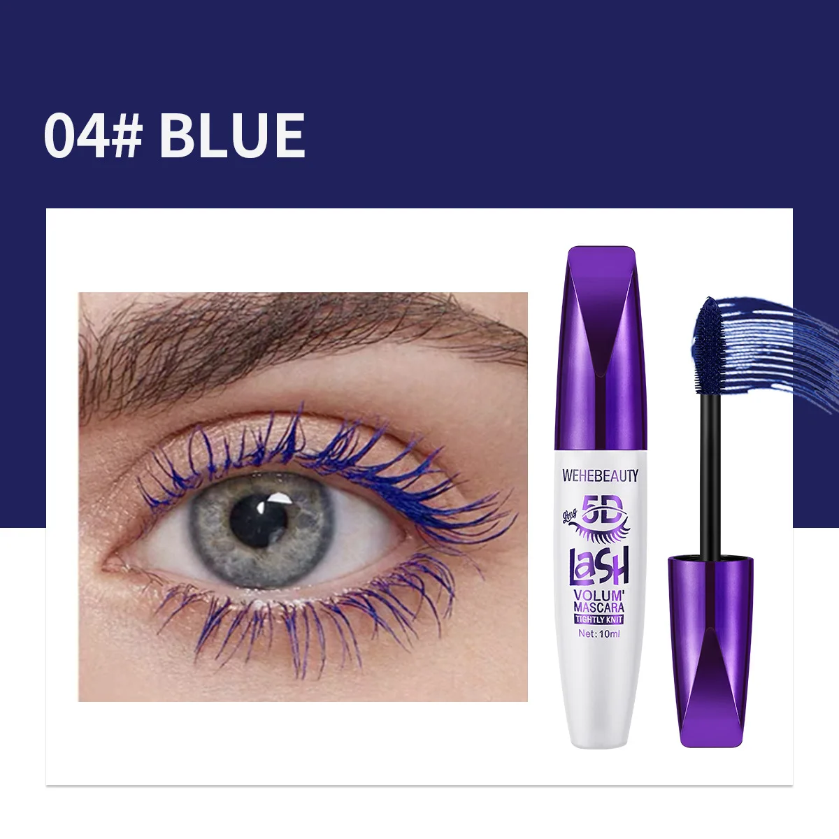 Mascara coloré 5D, imperméable, sans bavures, naturel, longue durée, en Fiber de soie, pour cils, maquillage pour les yeux féminin, cosmétique de beauté
