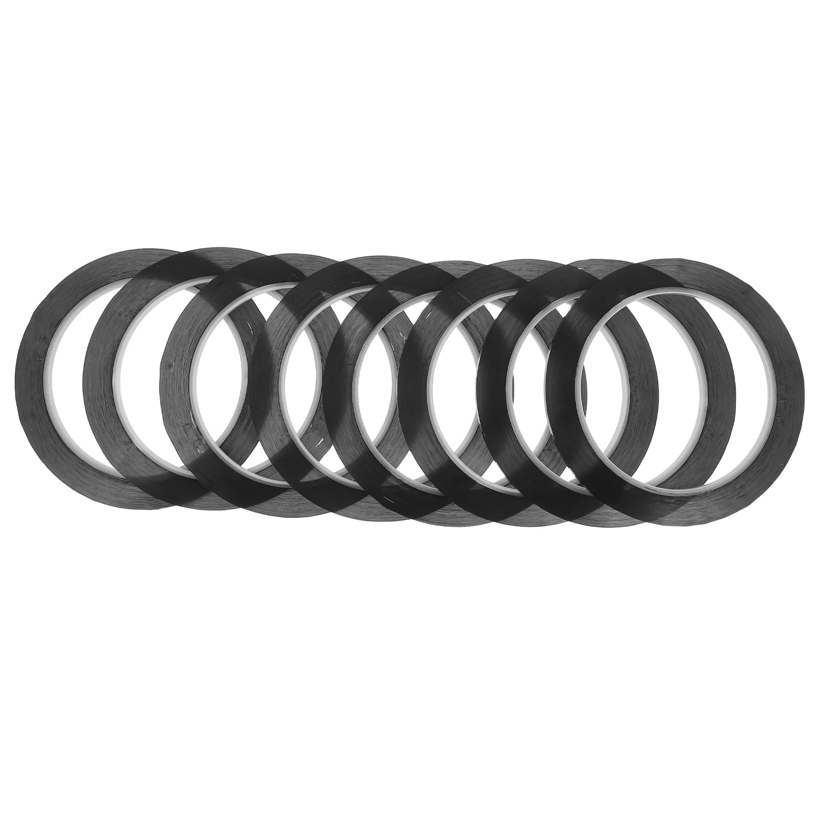 8 Pcs Black Tape Even Lines Marking Double Easy to Remove Drafting Border Adhesive