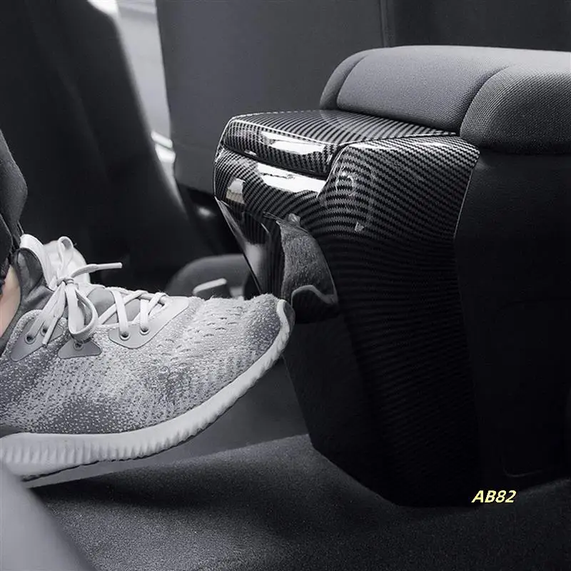 

3X Rear Armrest Box Anti-Kick Plate Armrest Panel Trim Cover For Honda Civic 10Th 2016-2019 Armrest Box Anti-Kick Trim