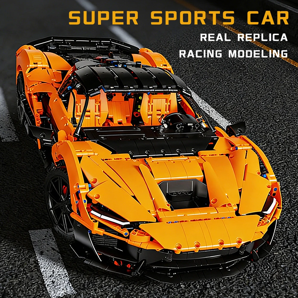 

Коллекционное издание: Конструктор спортивного автомобиля W1 в масштабе 1:6, увеличенный размер, высокая сложность сборки, механическая модель, подарок для декора комнаты
