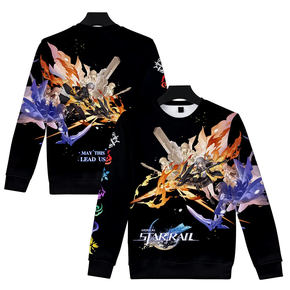 Honkai Star Rail O-Neck Sweatshirt Women/Men Fashion Long Sleeve Sweatshirts 3D Prints Casual Streetwear Clothes