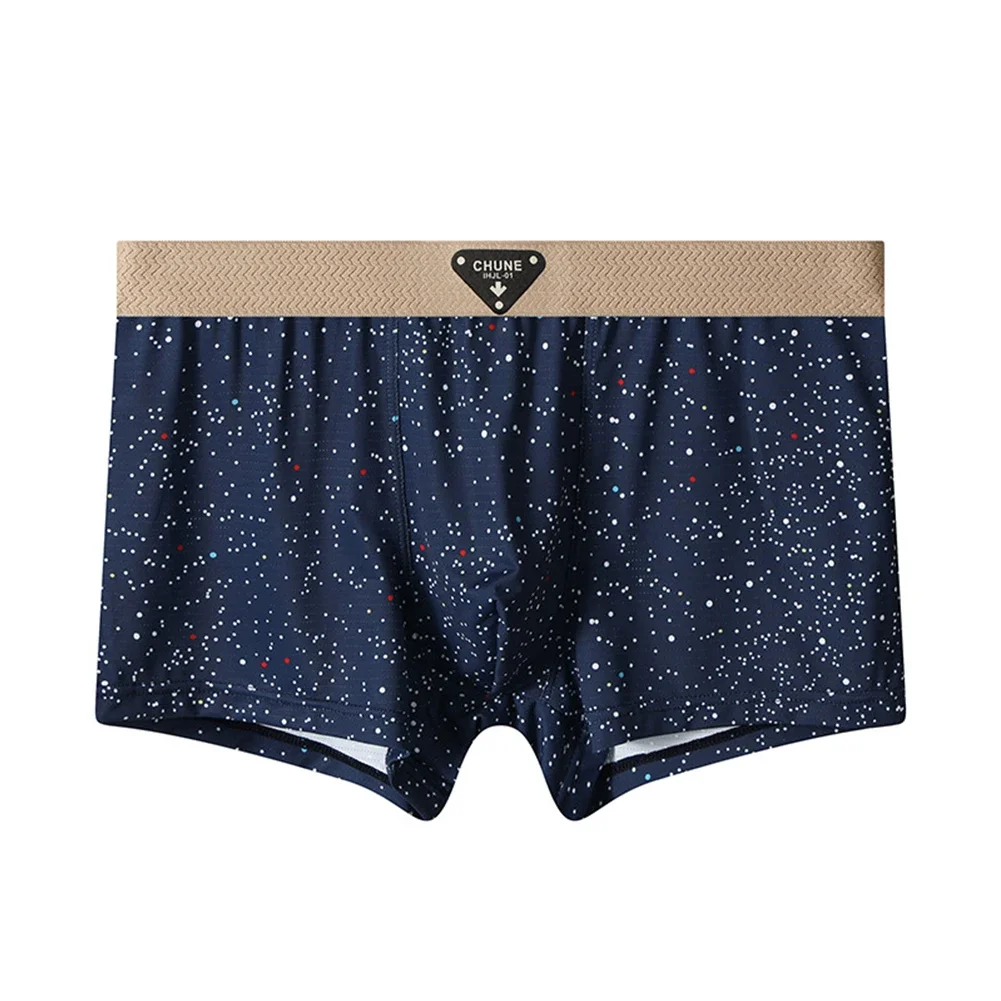 Heren Boxershorts Zacht Katoen Stretch Ademend Ondergoed Mid-Rise Anti Chafing Comfort Pouch Design Homewear Lingerie Trunks