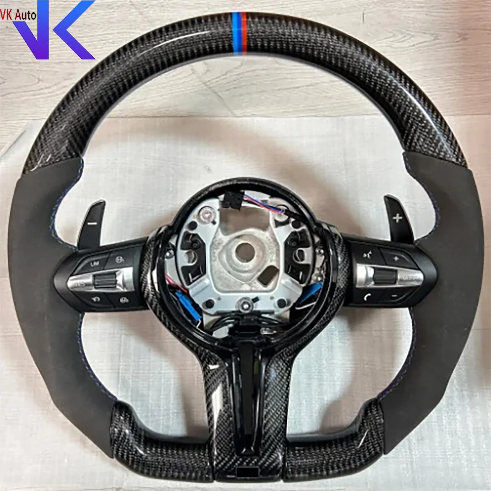 

Alcantara Carbon Fiber Steering Wheel Assembly For BMW F30 F16 F20 F21 F25 F26 F10 F11 F06 F07 F12 F13 F01 E90 E90 X5 E70 E871
