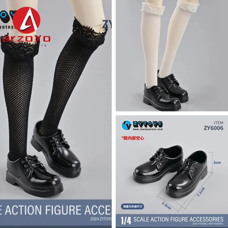 ZYTOYS 1/4 Scale Female ZY6005 Fishing Net stockings ZY6006 Black Hollow Shoes Model Fit Soldier Action Figure Body Dolls