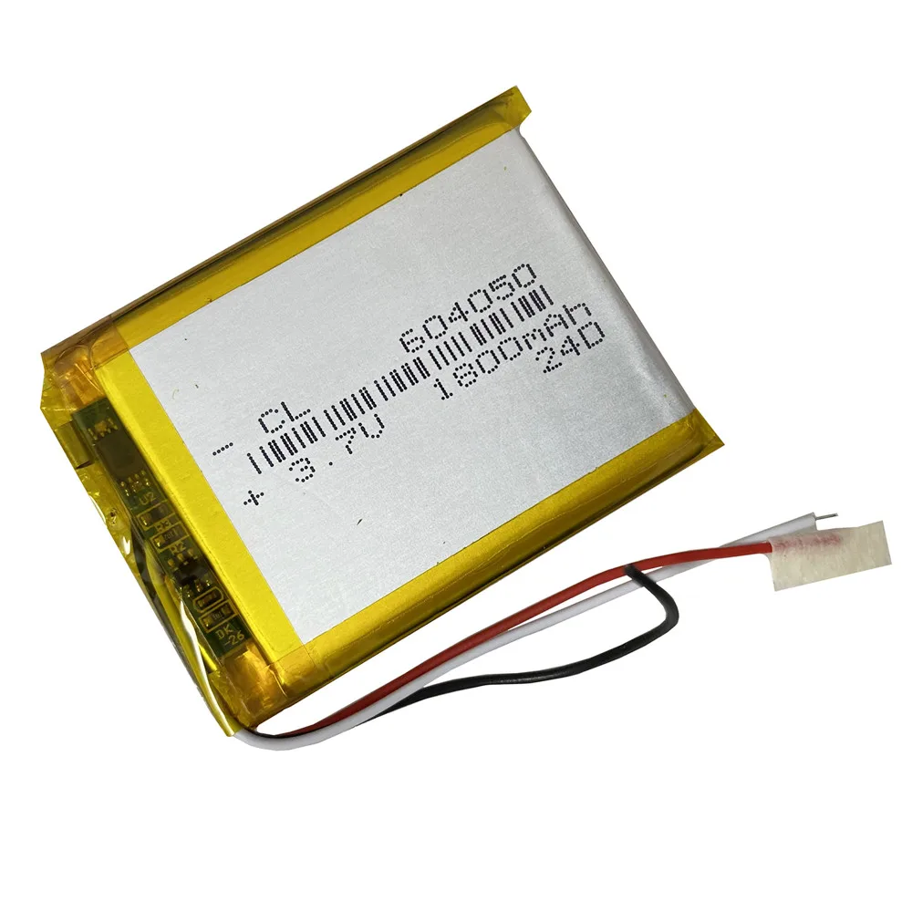 604050 3.7V 1800mAh Polymer Lithium Battery For Microsoft Zune HD 16GB/32GB Player MP3/4 Navigator DVR Car Treelogic TL-501 4Gb