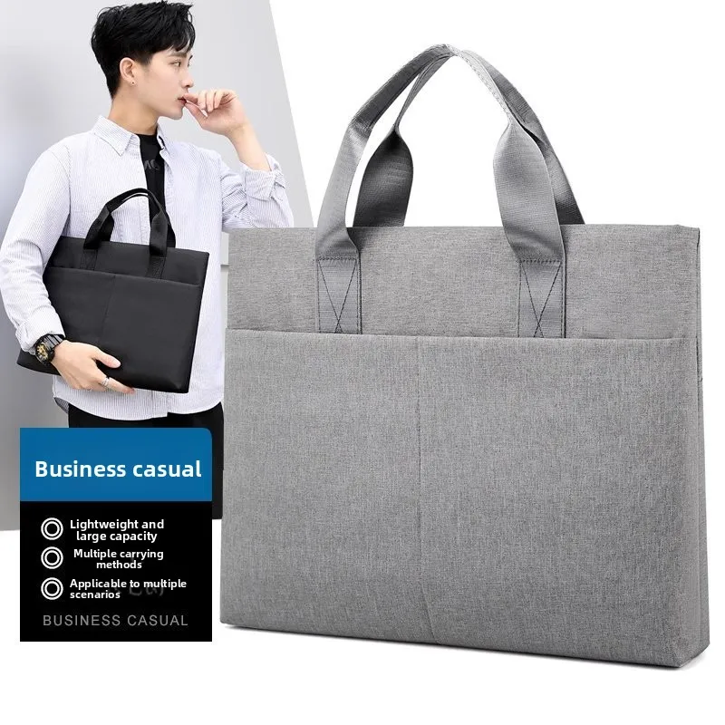 Europe and the United States business portable briefcase to work commuting office data package large capacity thin computer bag.