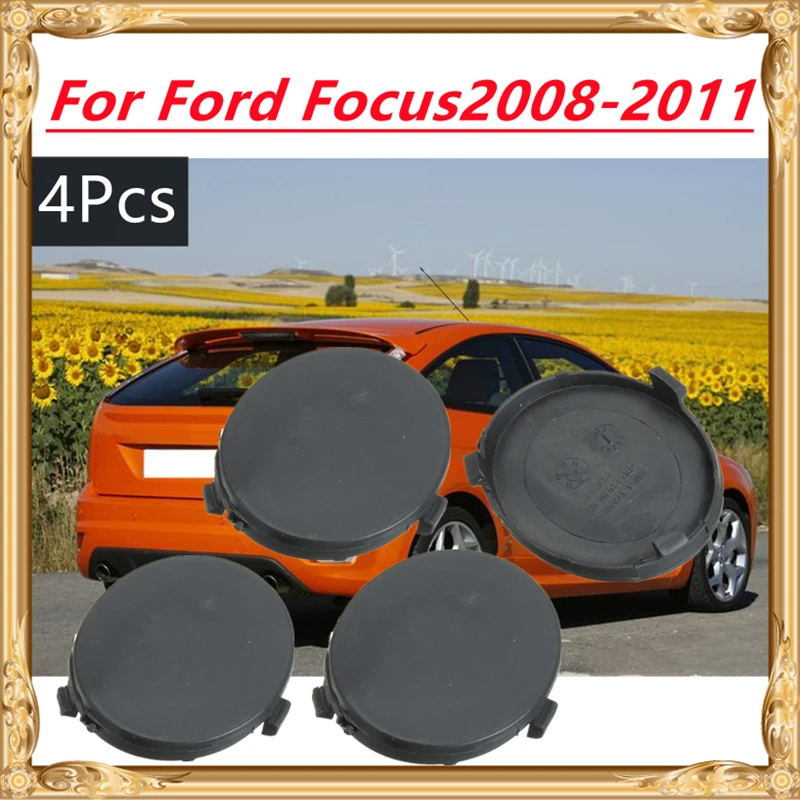 4X 8M5117A989A المصد الأمامي المصد الأمامي المستدير سحب غطاء العين غطاء هوك غطاء أسود لفورد ل التركيز 2008 2009 2010 2011