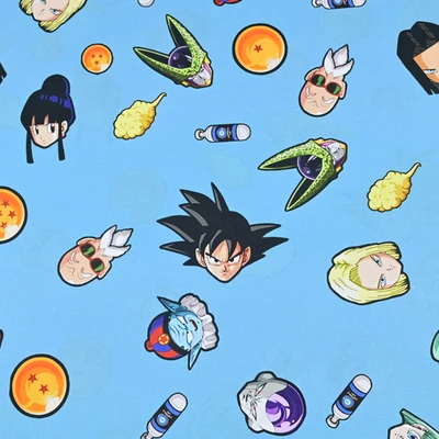 Japanese Dragon Ball Cotton Fabric Sewing Meterial Handmade Patchwork Quilting Baby Dress Home Sheet Needlework DIY