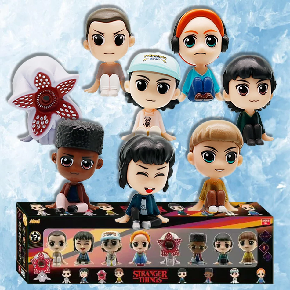 

2026 Horror TV Figure Style Dolls Box Eleven Monster Carnivorous Plant Toys Figurine 8Pcs PVC Anime Figures Collection Cute Toys