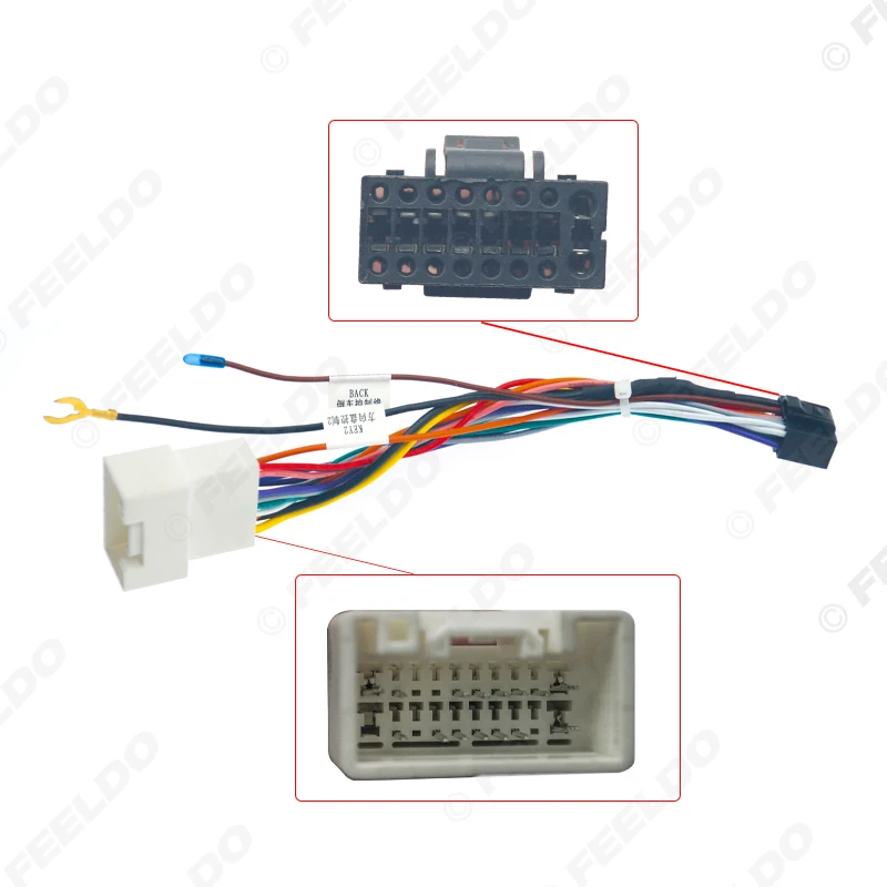 5Pcs Car Sterei Radio 16PIN Adaptor Wiring Harness For Mitsubishi Lancer-ex ASX Power Calbe Wire Head Unit Harness