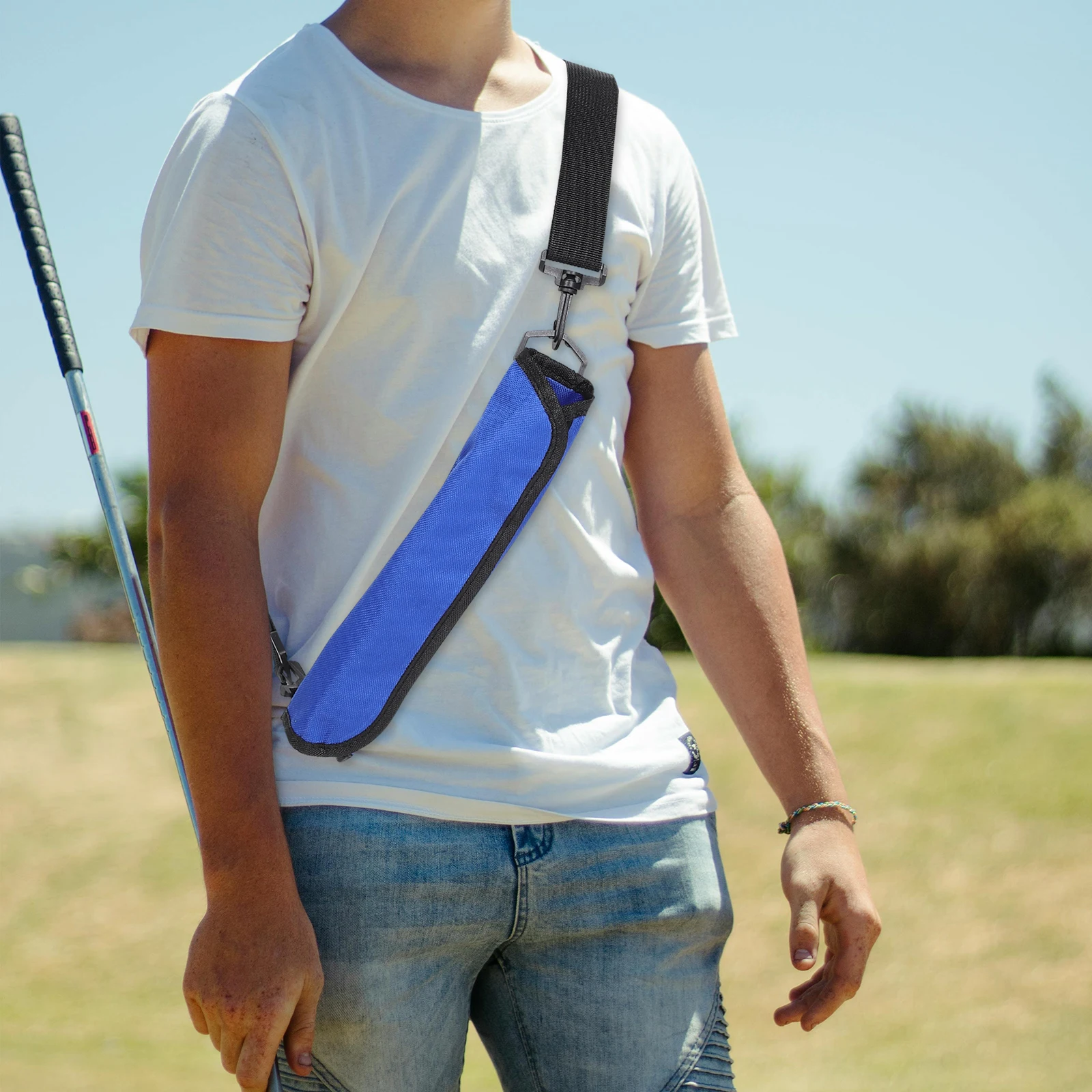

Golf Bag Lightweight Portable Club Organizer for Men Women Travel Golf Course Mini Carry Bag Oxford Cloth Durable Large Capacity