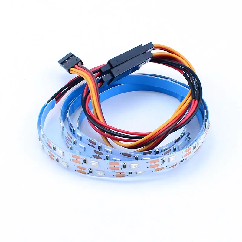 RC Car Chassis LED Lights Bar Lamp Strip for 1/10 Traxxas Crawler TRX4 Defender Axial SCX10 90046 Rustler RC4WD FMS YIKONG 40083