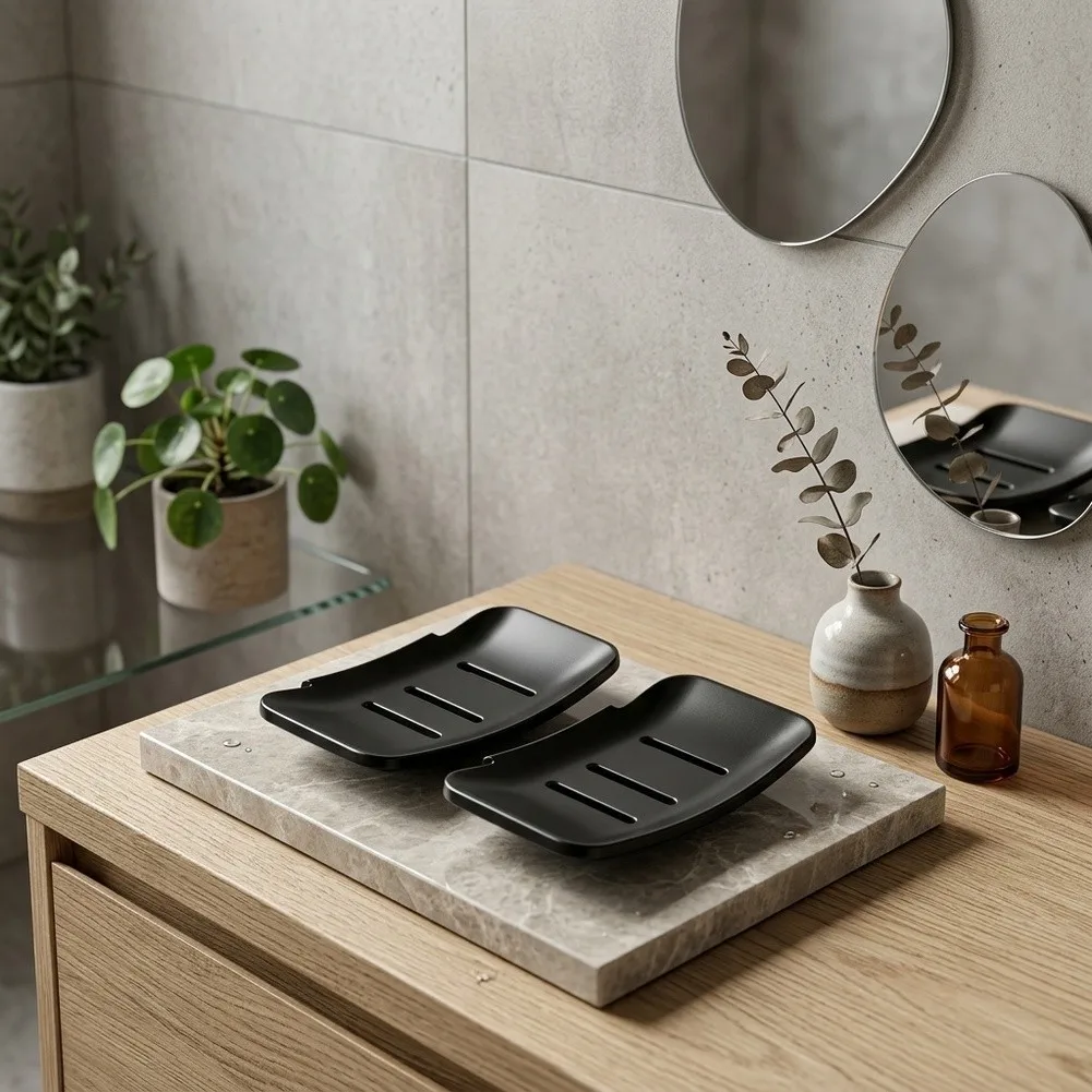 13*9*0.2cm Wall Mounted Dish Soap And Sponge Organizer Stainless Steel Soap Dish Bathroom Sponge Holder Robust Material Build