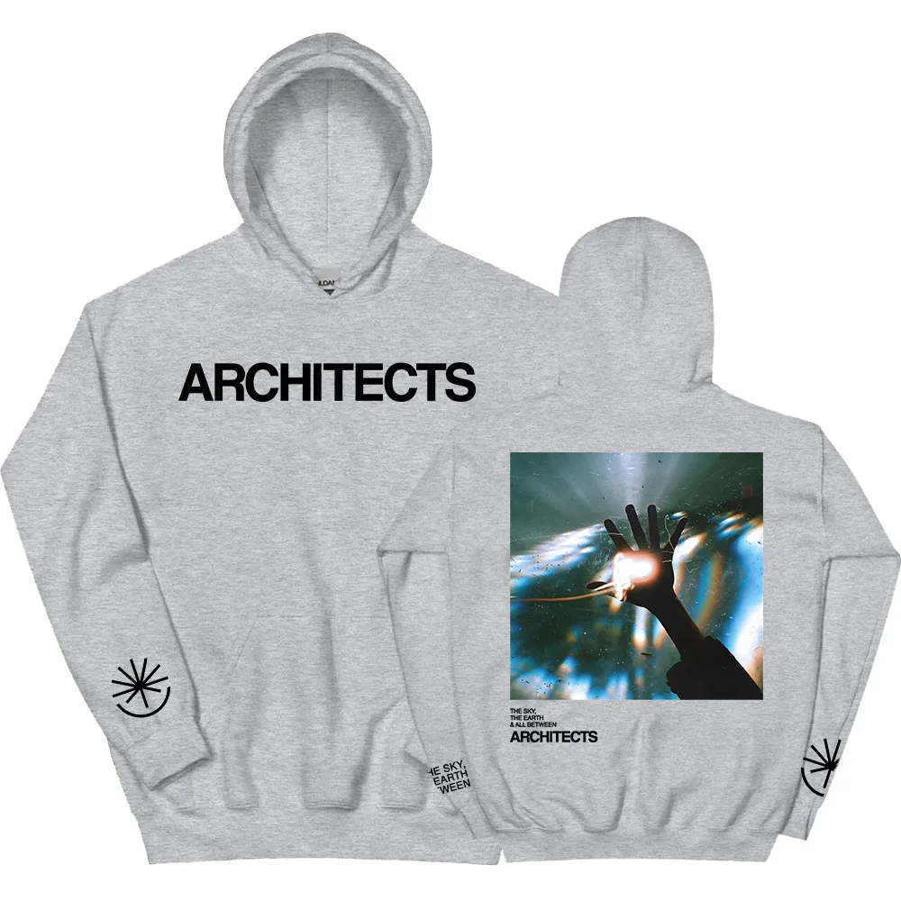 السماء ، ألبوم الأرض البلوز المهندسين المعماريين العقلية الثقيلة الطباعة هوديس طويلة الأكمام موضة الخريف بلوزات الرجال النساء بلايز