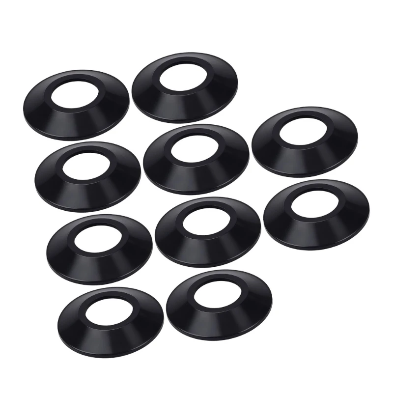 

34YA Set Of 10 Black Rubber Bathtubs Popup Drain Seal 52mm Size Replacement Gaskets
