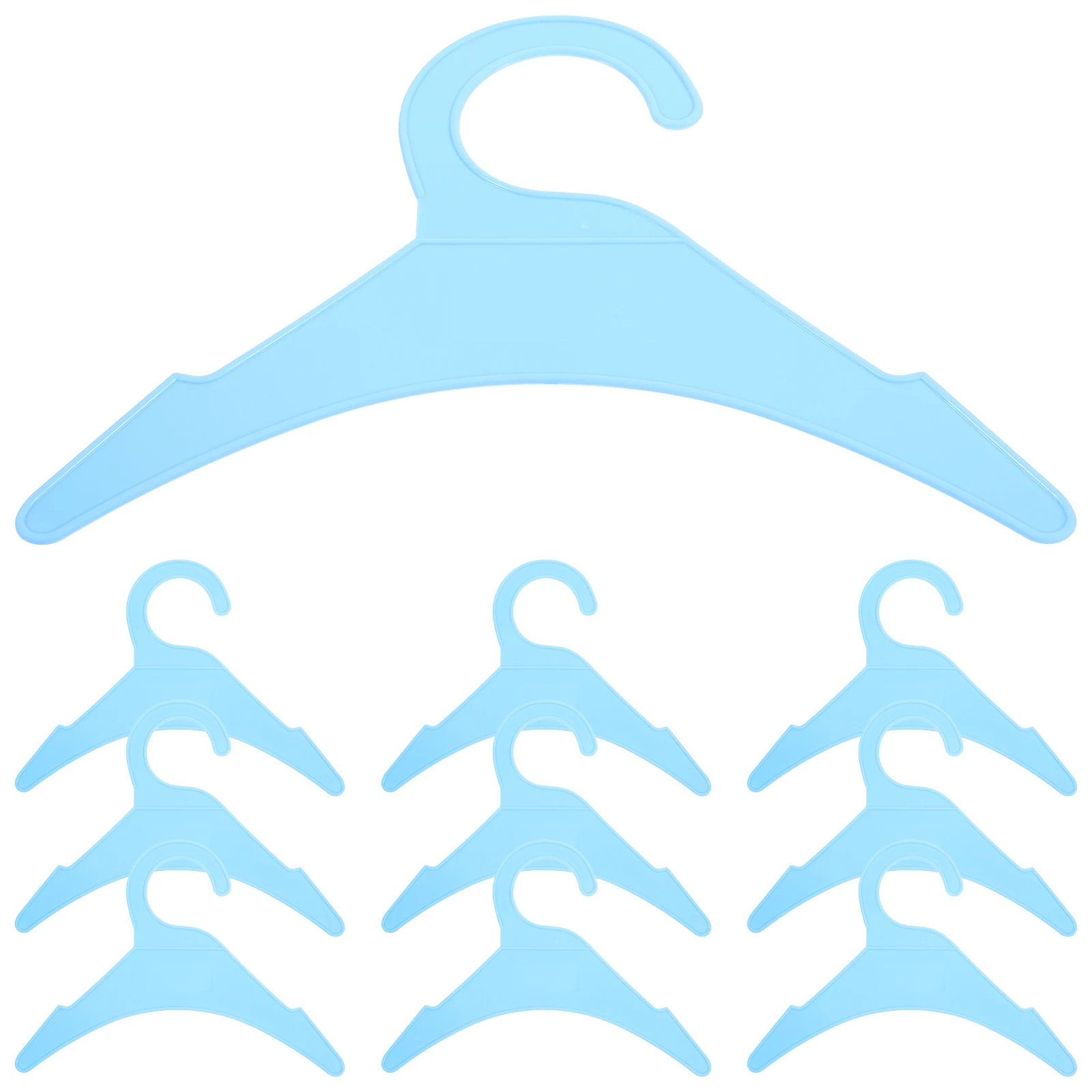 

10Pcs Pet Clothes Hangers Plastic Mini Drying Rack Household Dog Cat Clothing Organizer Small Pet Coat Hanger Cat Hangers