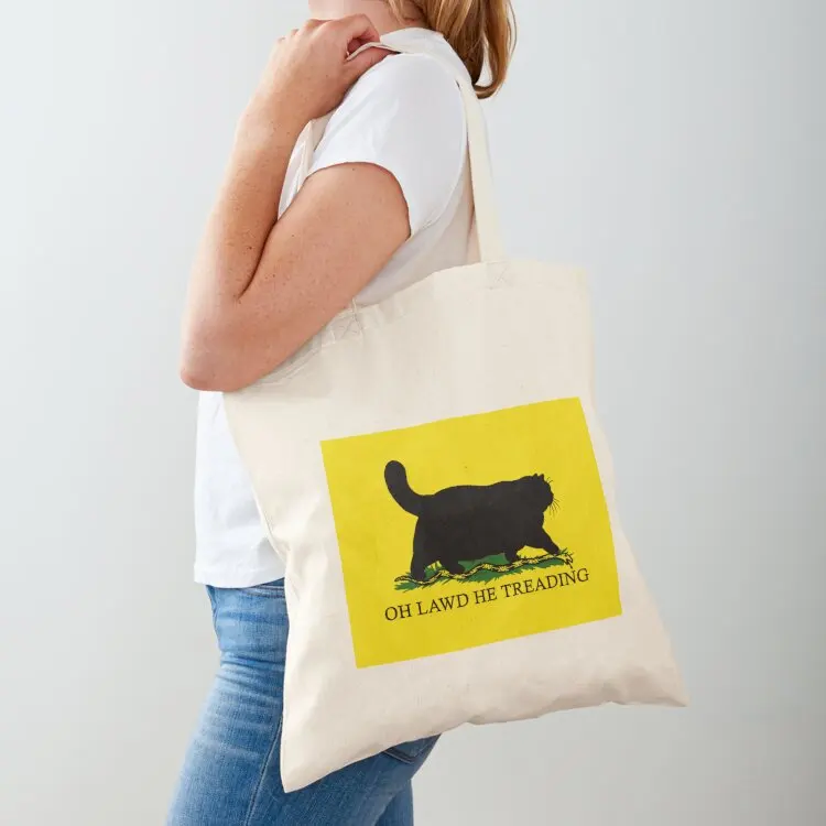 

Oh Lawd He Treading Tote Bag canvas tote custom canvas bag woman shopping bag great