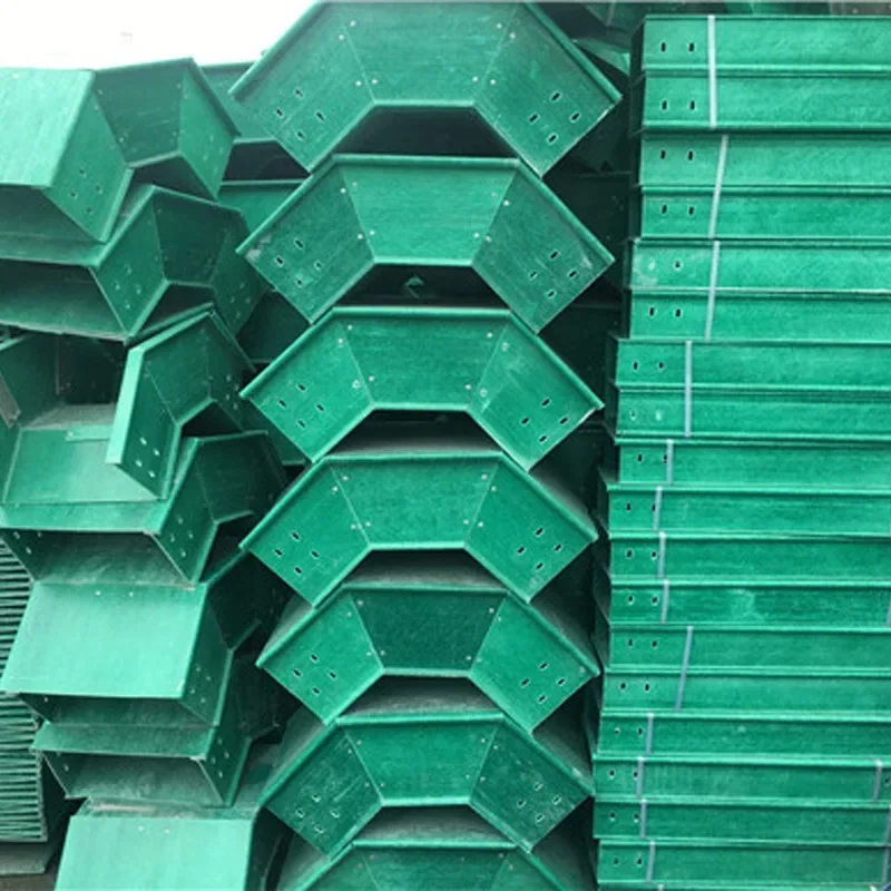 FRP cable bridge railway communication wiring square glass fiber trough box FRP channel bridge