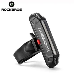 ROCKBROS fanale posteriore per bici impermeabile reggisella avvertimento luce posteriore per bicicletta MTB Road LED Lamp Tailight ricarica USB luce da ciclismo