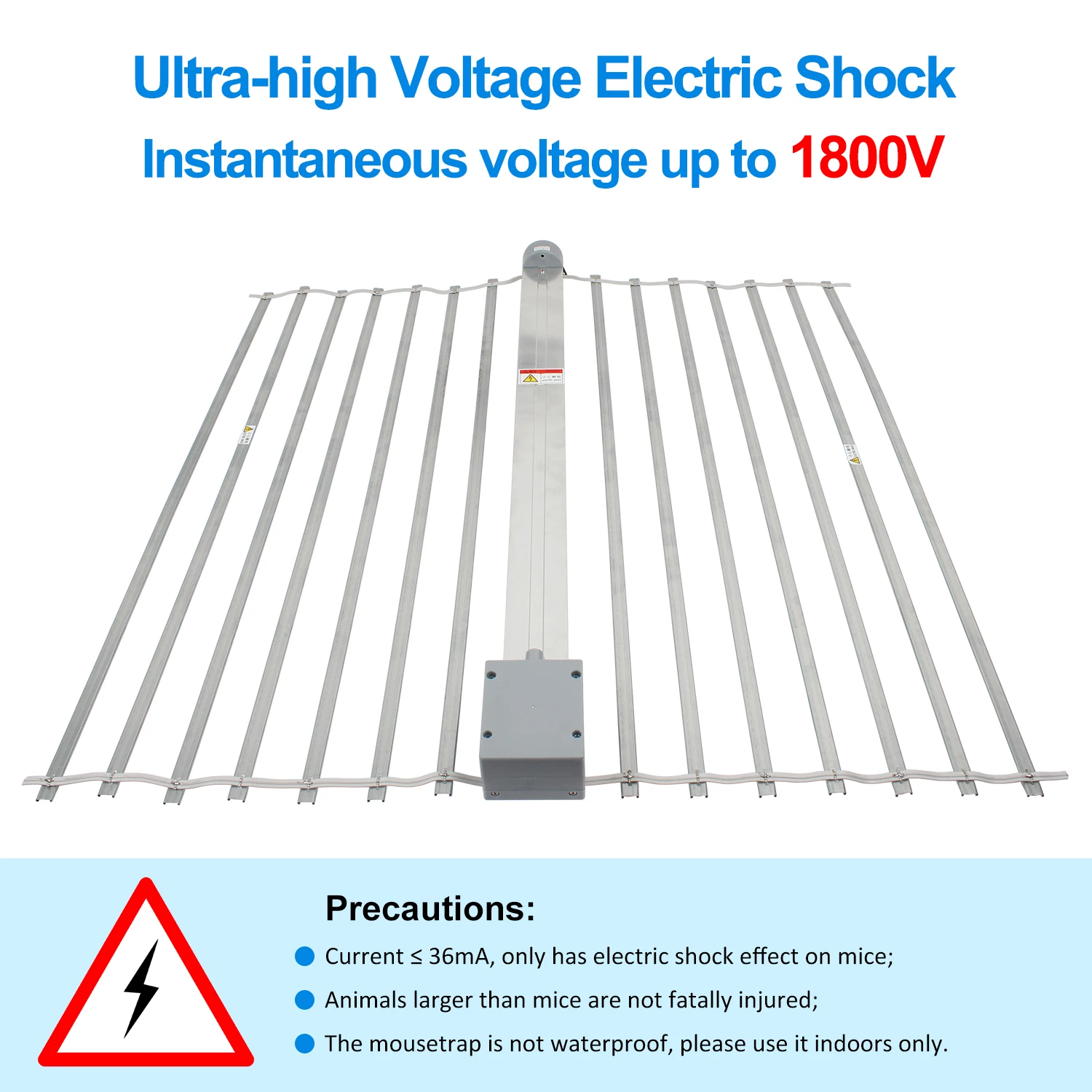 Imagem -03 - Armadilha de Rato Elétrica Inteligente Roedores Instantâneos Esquilos Mouse Killer Zapper Multi Ratos de Ratos Captura 19.7 x 25.6 50x65cm Tamanho s