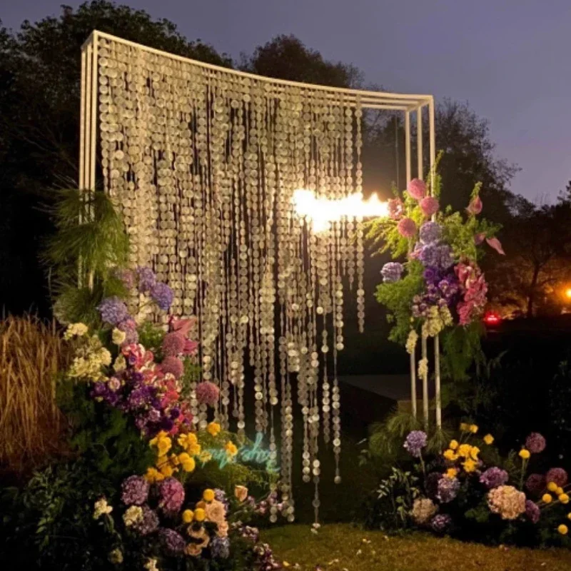 

Large Wedding Arch Iron Alien S Square Frame Forest Korean Wedding Christmas Party Decor Indoor and Outdoor Garden Decor Props