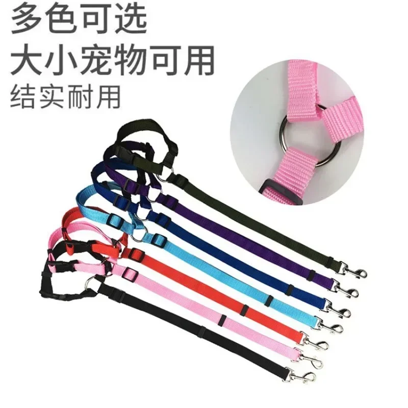 Solid Two-in-one Pet Car Seat Belt  Lead Leash BackSeat Safety Belt Adjustable Harness for Kitten Dogs Collar Pet Accessories