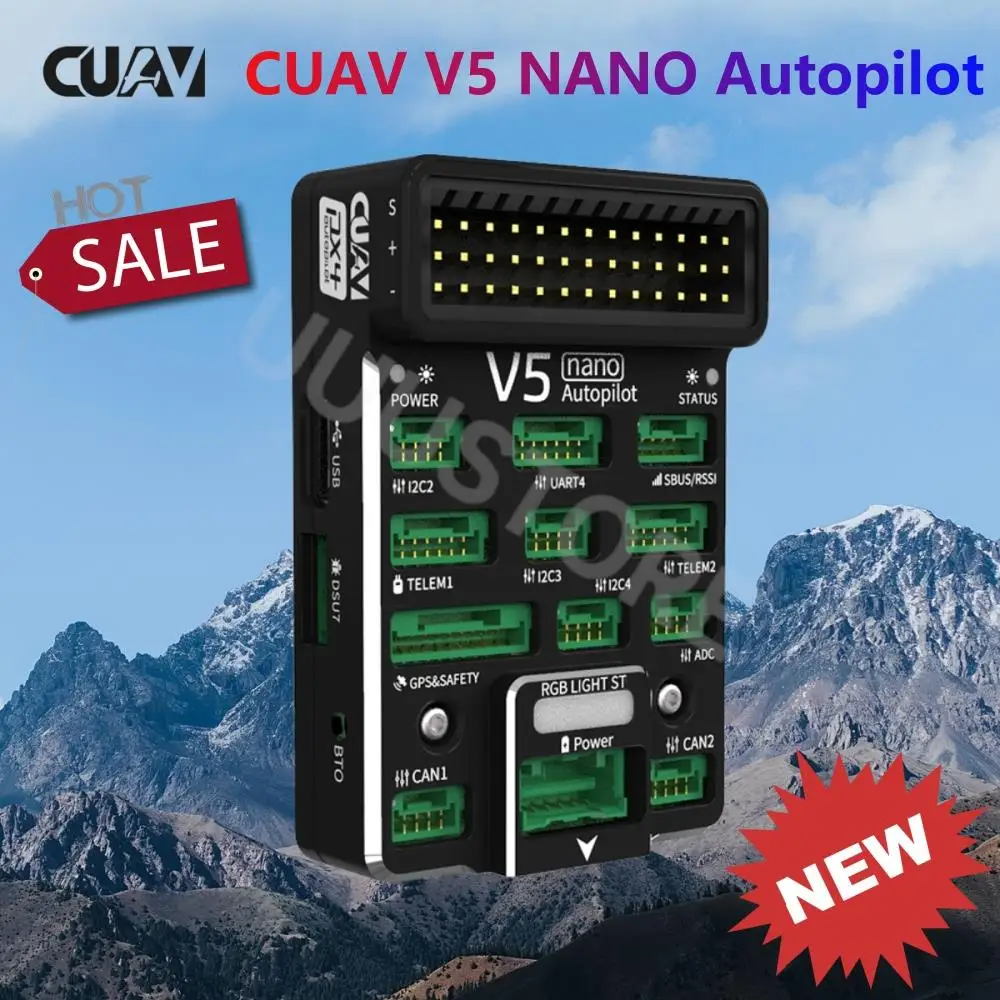 CUAV V5 Nano mały rozmiar STM32F7665 Chip Autopilot części do dronów obsługi kontroler lotu Ardupilot PX4 Pixhawk