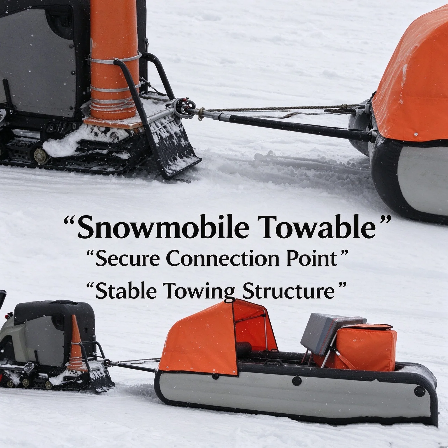 2027 Custom Inflatable Snow Sled Durable Snow Tube Toboggan for Snow Hill Riding
