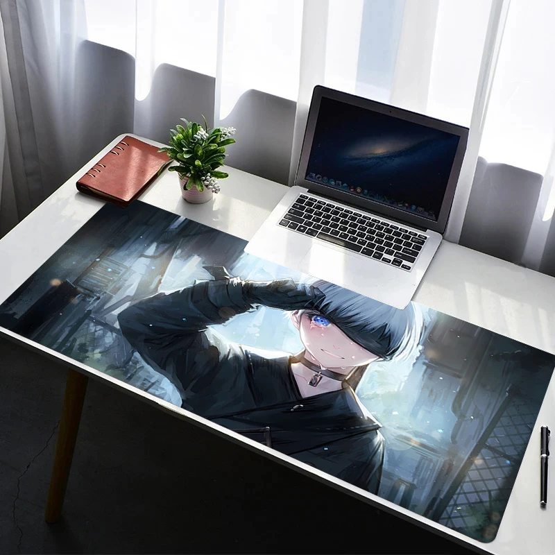 أنيمي ماوس الألعاب الكمبيوتر خزانة ماوس الوسادة 9S Nier Automata كبير ماوس حصيرة المطاط الطبيعي حصيرة مكتبية الكمبيوتر مكتب الحصير تصميم ماوس الوسادة #1