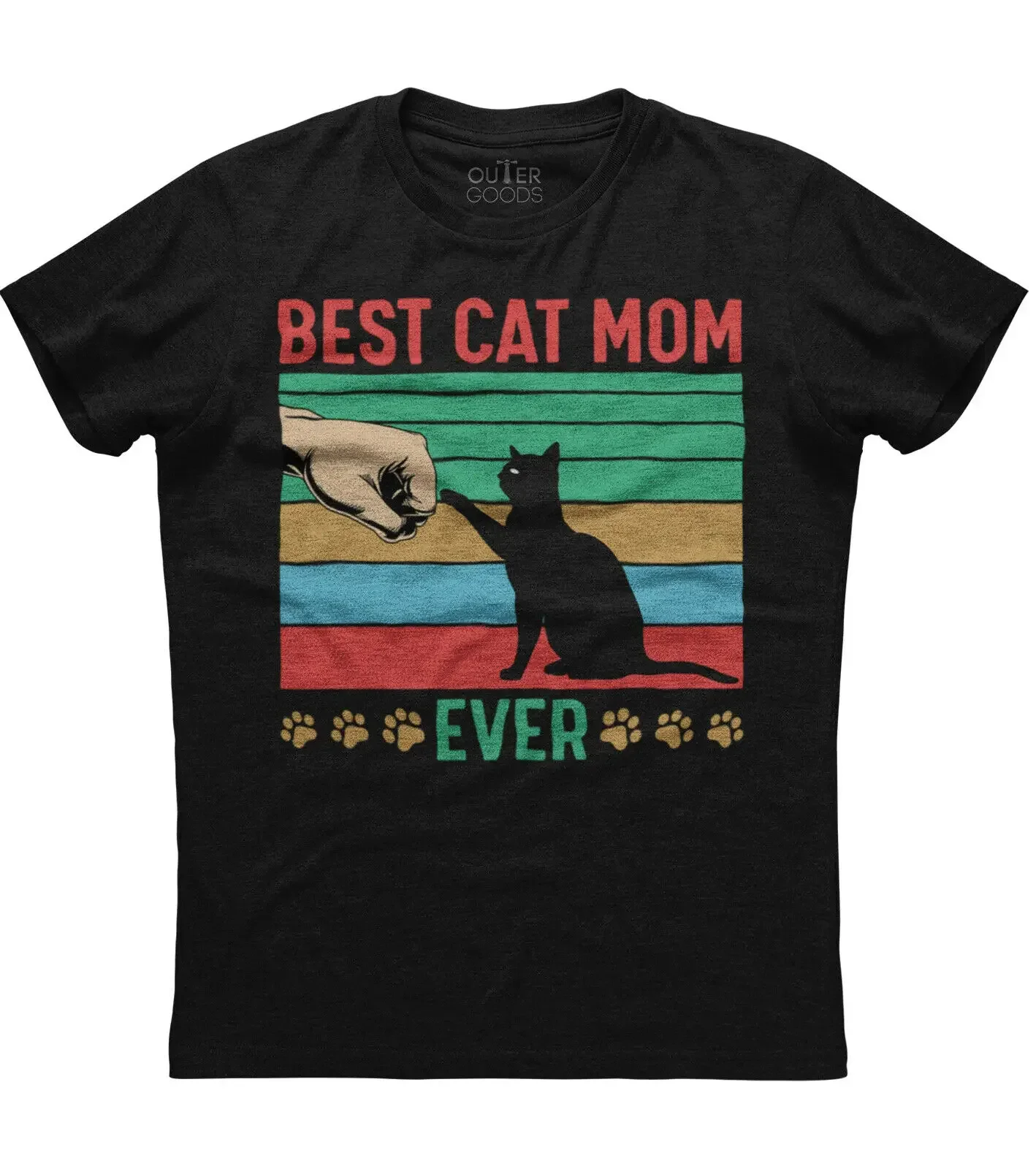 Best Cat Mom Ever. Funny Graphic Cat Lovers Gift T-Shirt. Summer Cotton O-Neck Short Sleeve Mens T Shirt New S-3XL