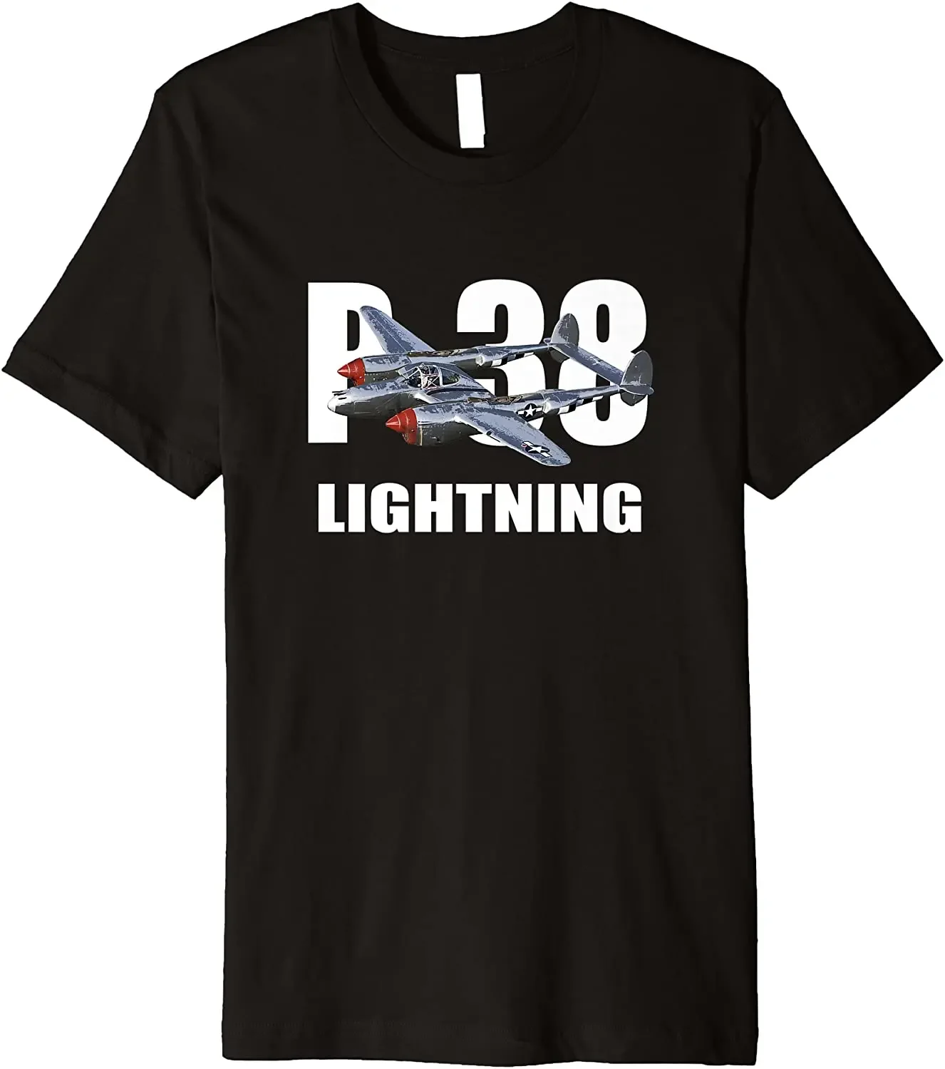 US Air Force P-38 Lightning Fighter T-Shirt. Summer Cotton O-Neck Short Sleeve Mens T Shirt New S-3XL