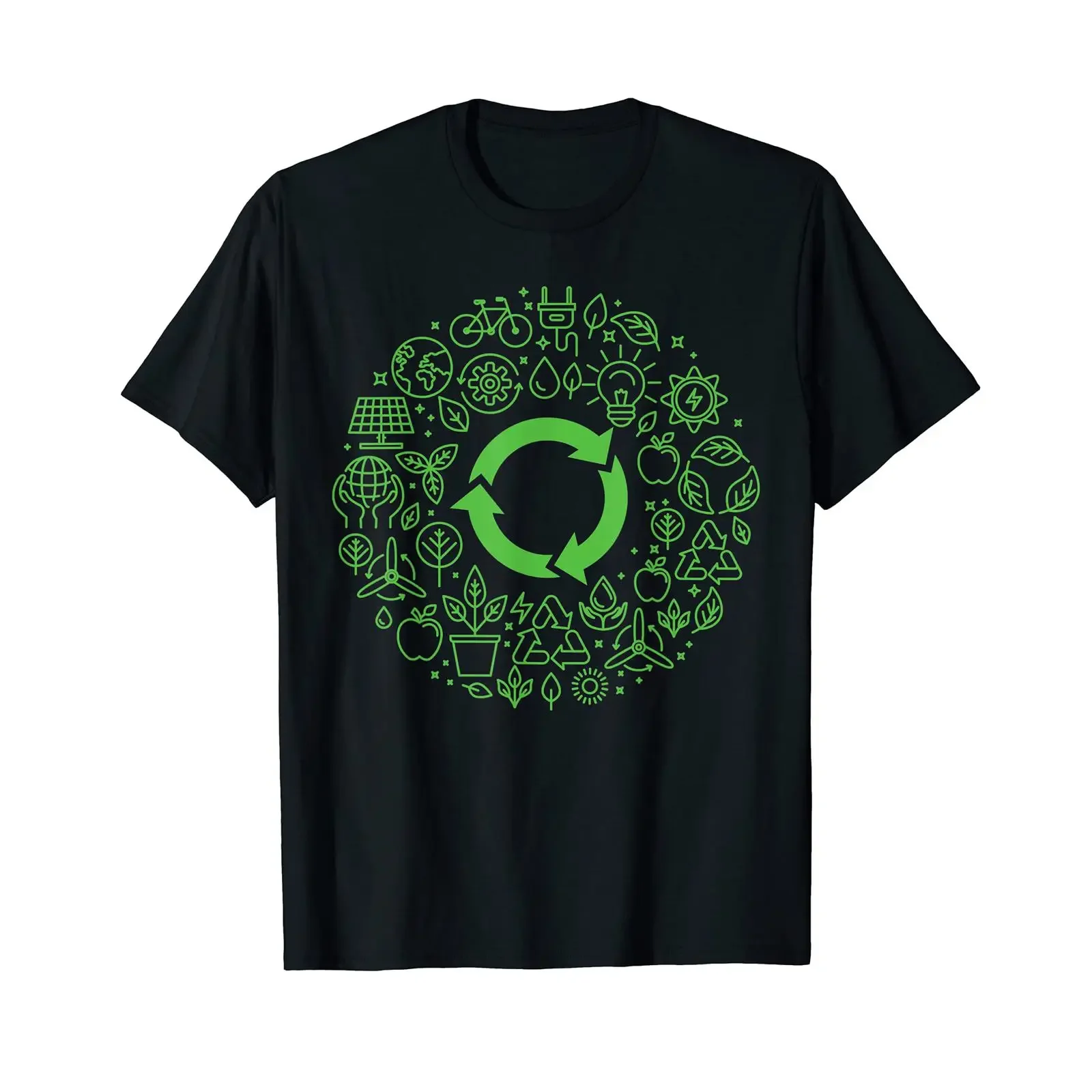 Earth Day T Shirt Rettet unser Planet Recycling Environment vintage Washed Top For Everyday Wear Breathable Unisex Stylish