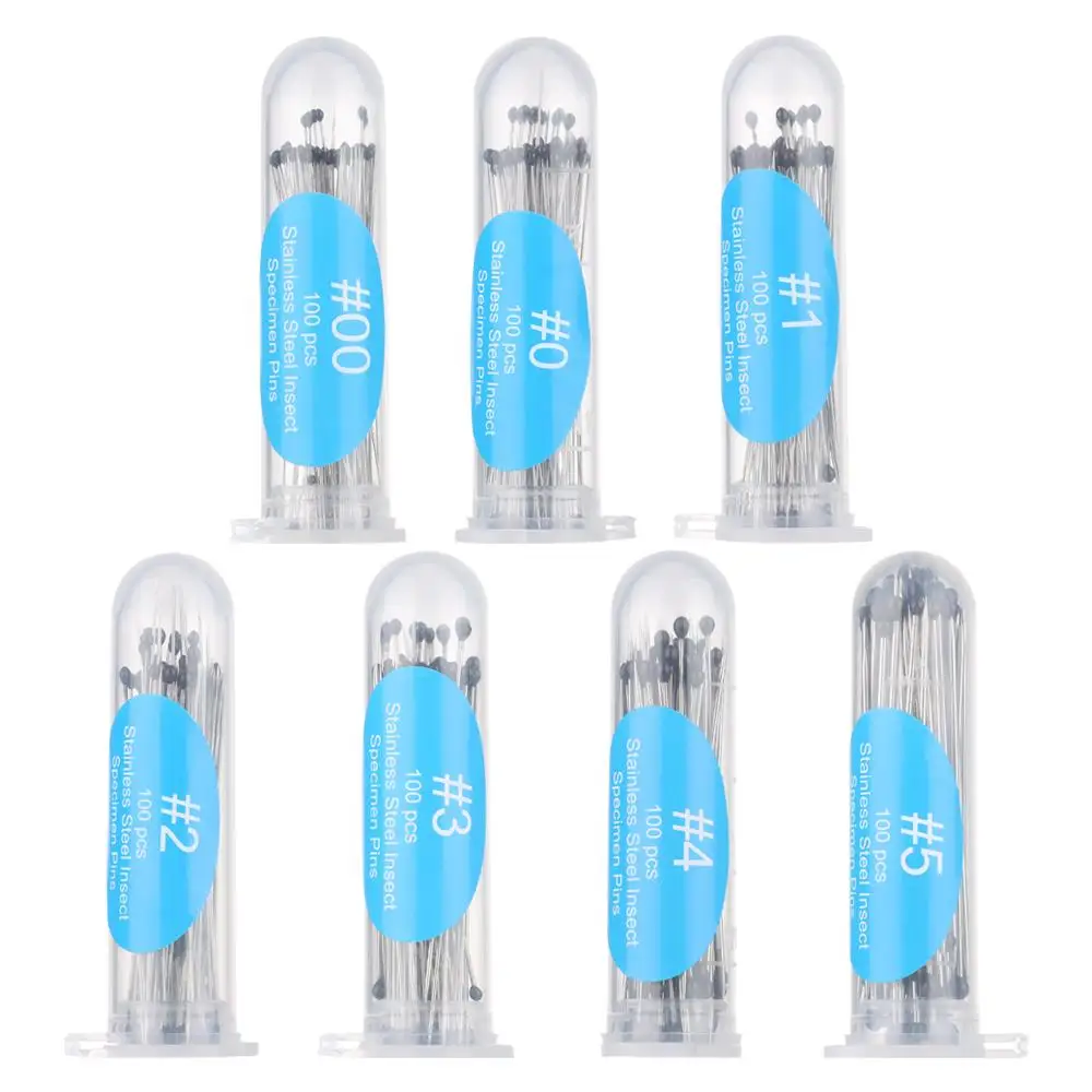 

100Pcs High Hardness Entomology Education Pin Needle Specimen Pins Insect Dissections Supplies
