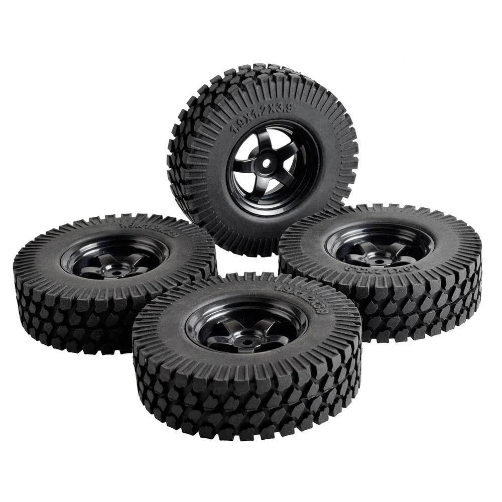 

RC 6030-T133 Plastic Wheel & 1.9inch Rubber 98mm Tires 4P For HSP 1/10 1:10 Climbing Car