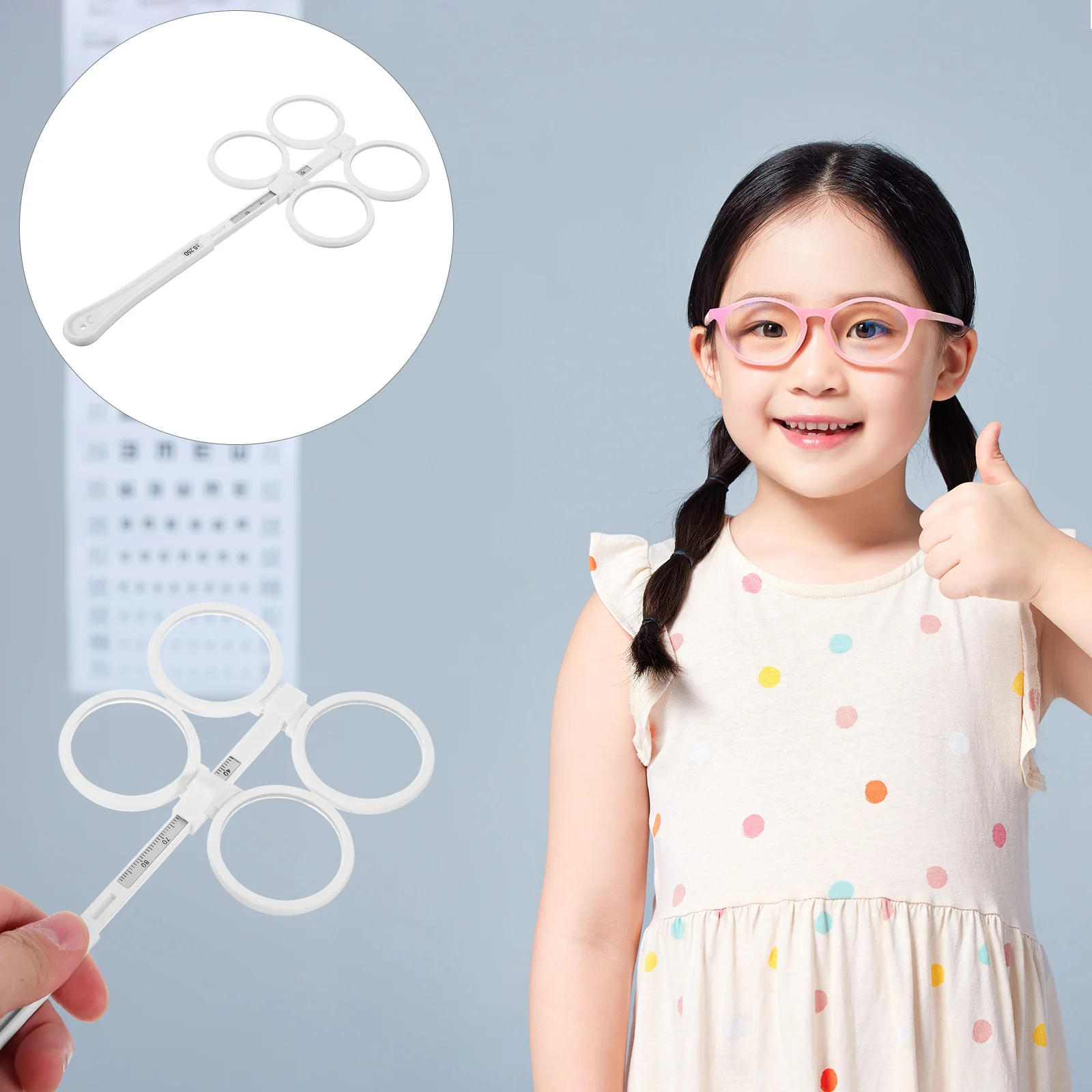 3 قطع من ملحقات النظارات، معدات تجريبية قابلة للتعديل لقياس البصر