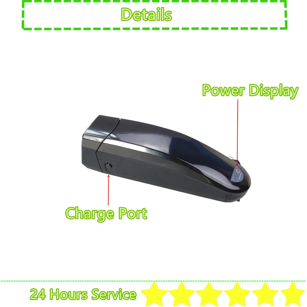 Side Open Triangle Shape Ebike Battery 36V 13Ah 15Ah 17Ah 17.5Ah 48V 10Ah 12Ah 14Ah 250w 350w 500w 750w 1000w E-bike Battery