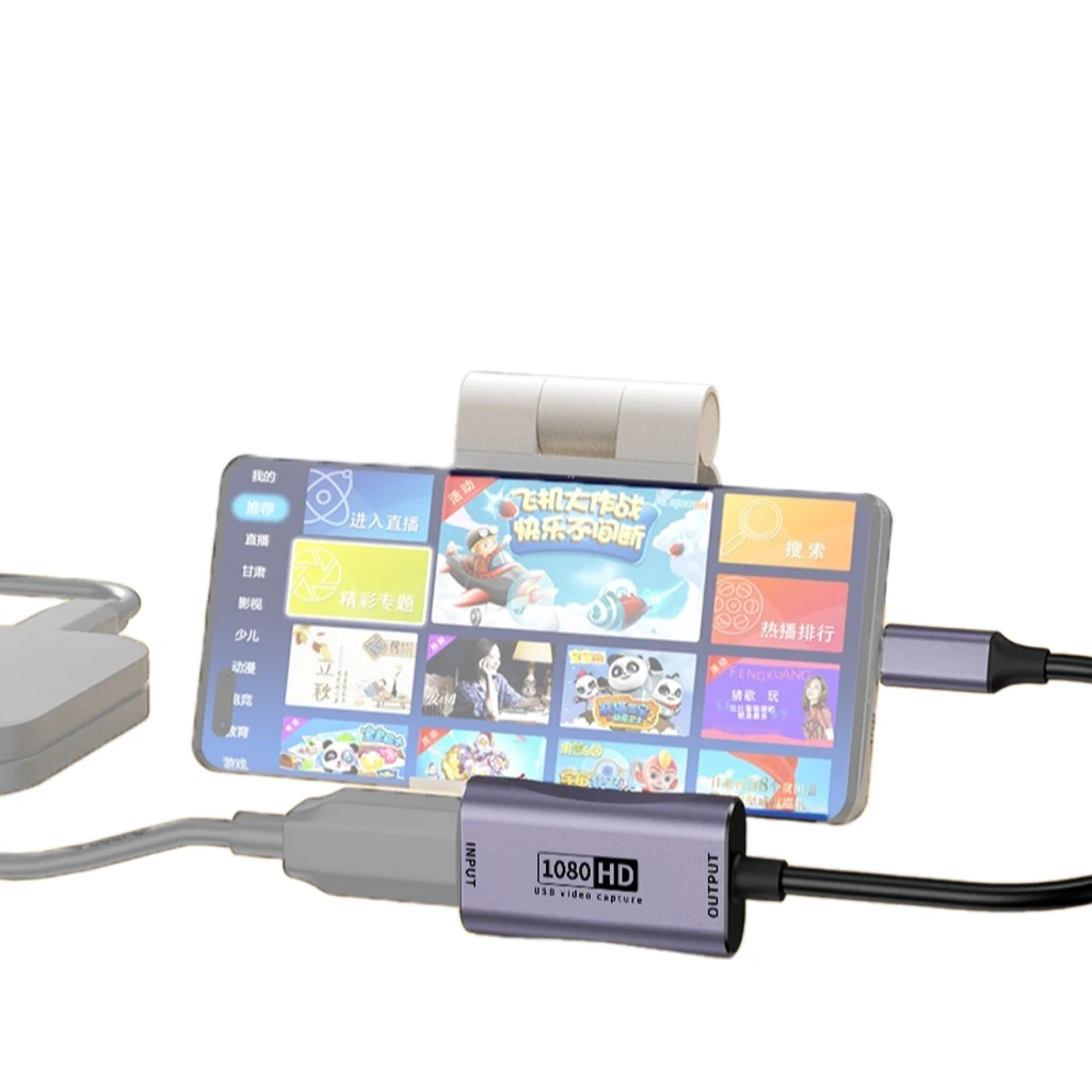 للهاتف اللوحي العارض كاميرا الفيديو MINI إلى HDMI متوافق كابل محول 4K بطاقة التقاط الفيديو لكاميرا Vlog Filmmaker DSLR