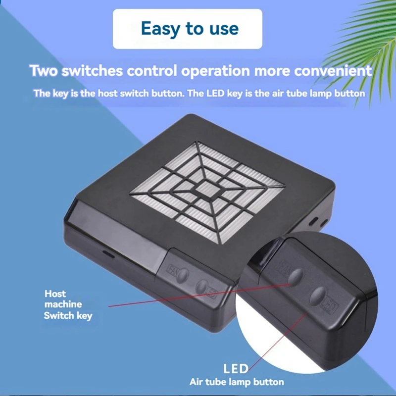 M11K-Nail Dust Absorber Filter Welding Fume Extractor For Engraver/Cutting, Wood Burning, 3D Printer